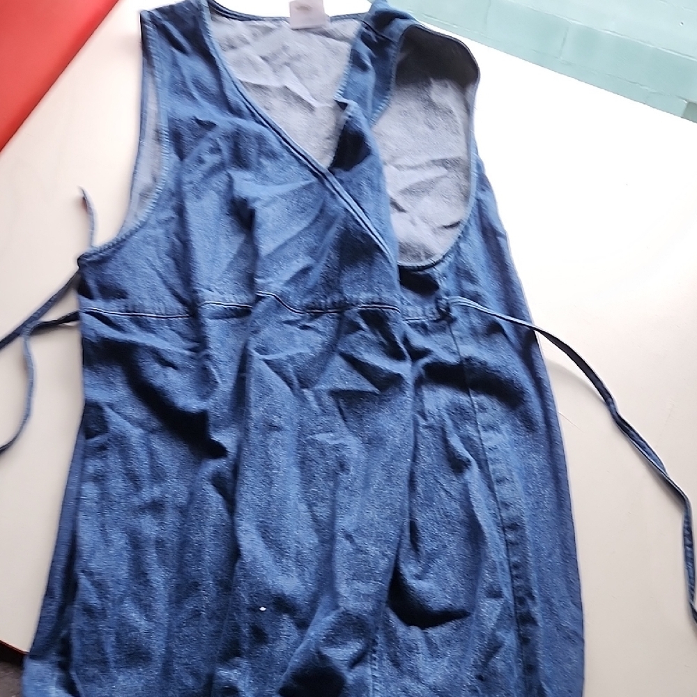 Denim Wrap Tank Top